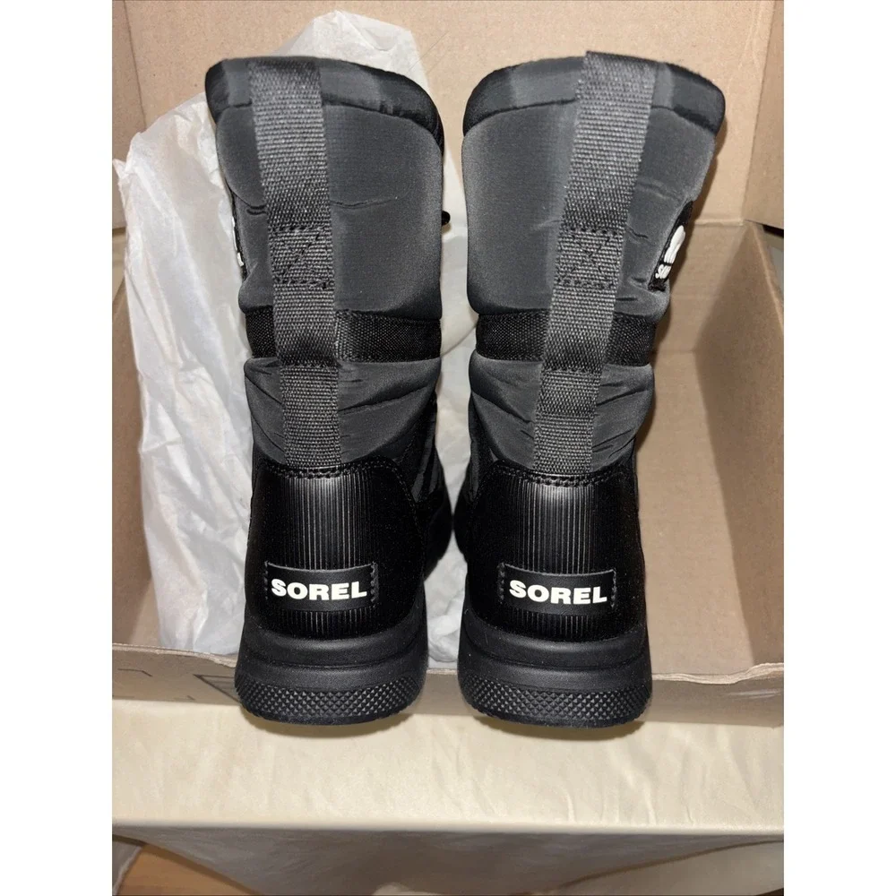 New $140 Sorel Women's 7 Black Whitney III Waterproof Boots